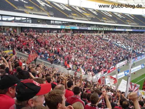Torjubel FCN-Fans beim FSV